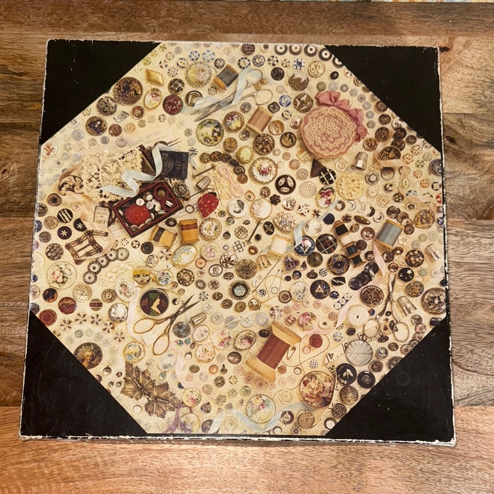 Vintage 70’s Springbok “Button, Button” Octagonal over 500 piece JigSaw puzzle